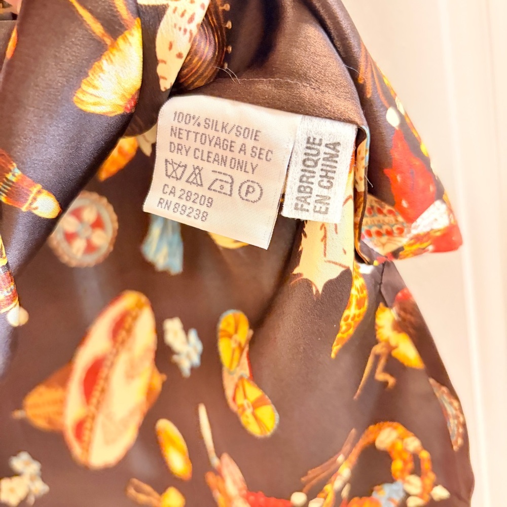 Vintage Collezioni Italy Silk Hawaiian Print Tank – Size M - Picture 5 of 8